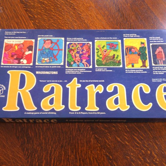 Board Games Ratrace Vintage Le fortuniste 1973 Waddingtons Game Bilingual Info - Picture 14 of 16